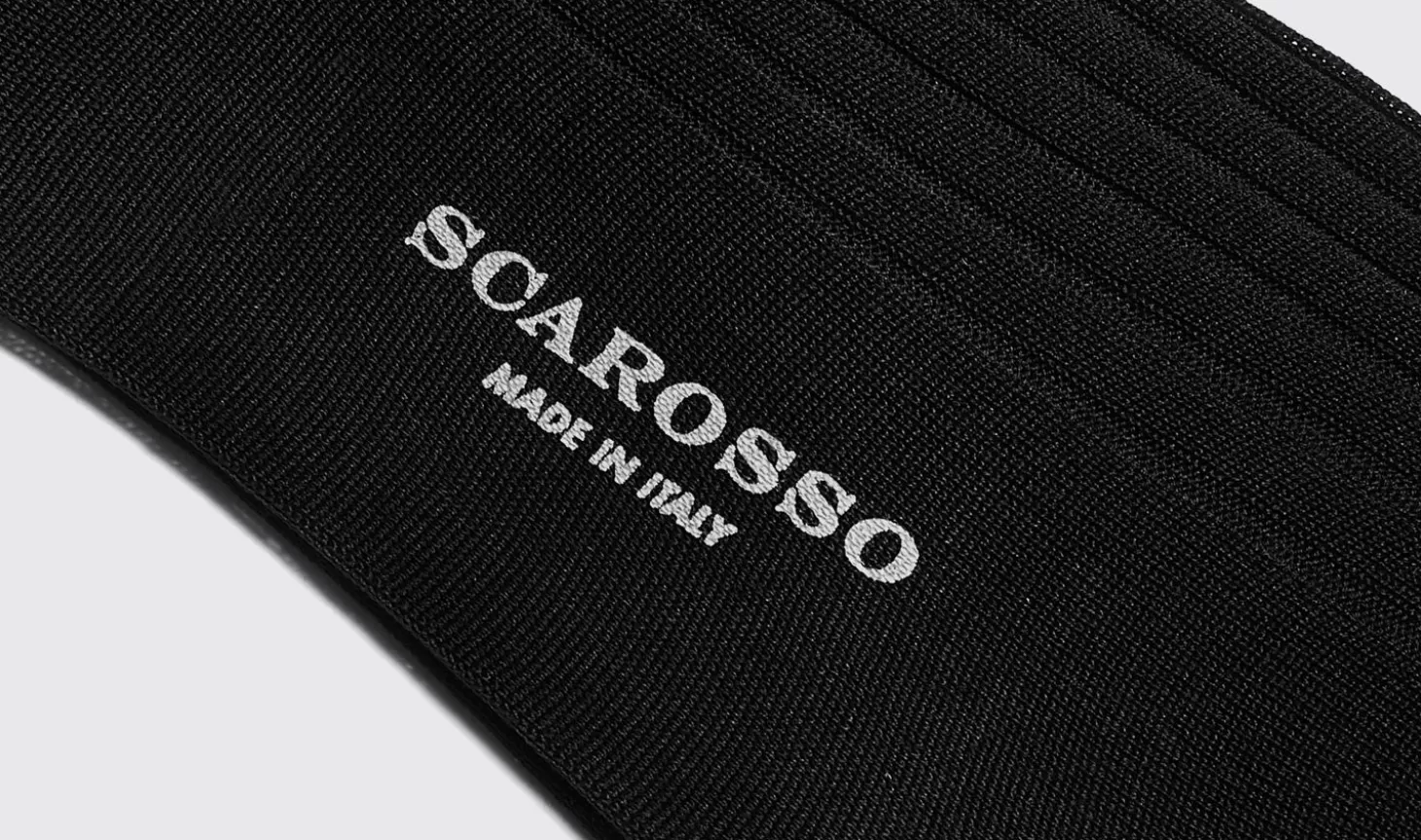 Scarosso Socks-Black Cotton Calf Socks Black - Cotton
