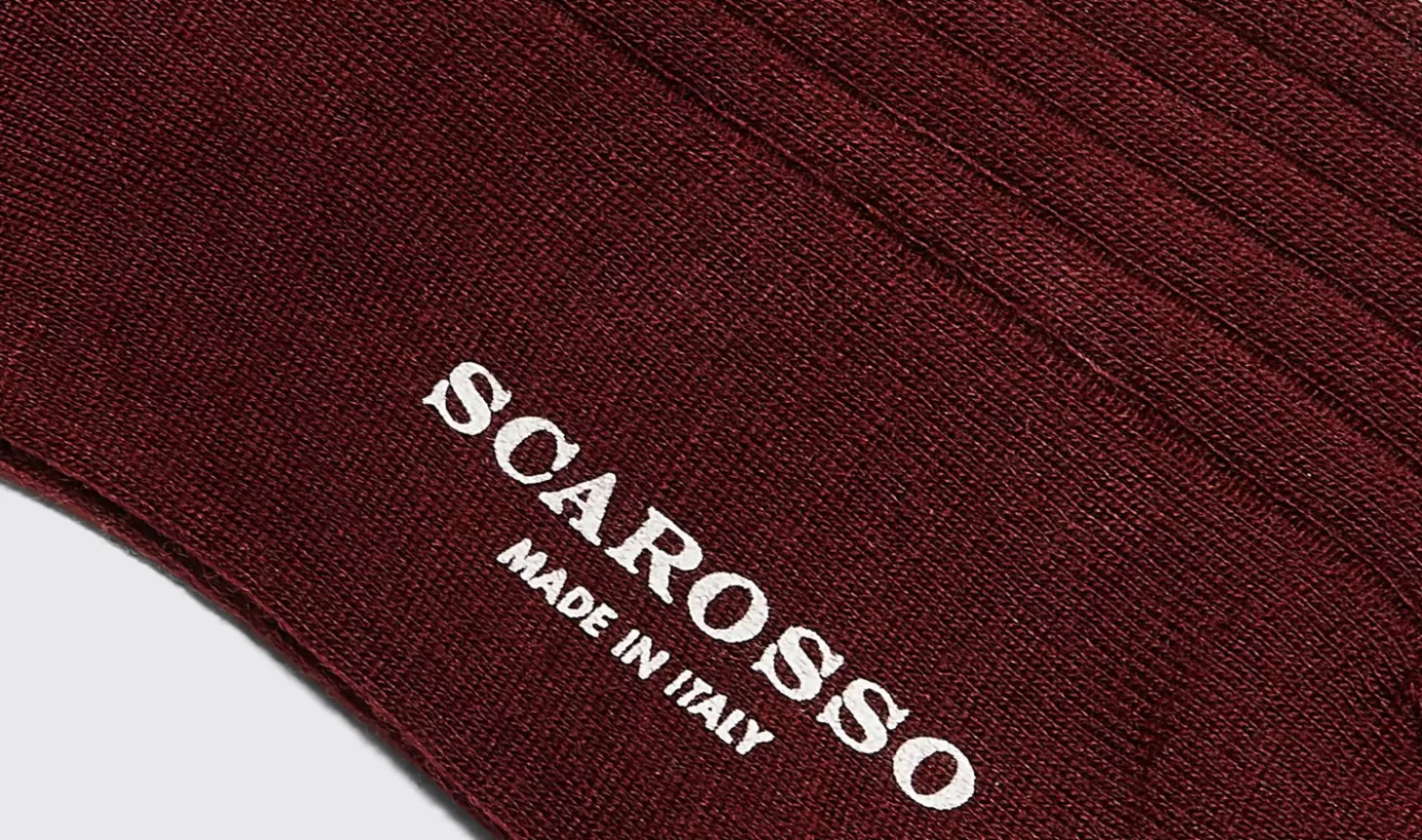 Scarosso Socks-Burgundy Wool Calf Socks Burgundy - Wool