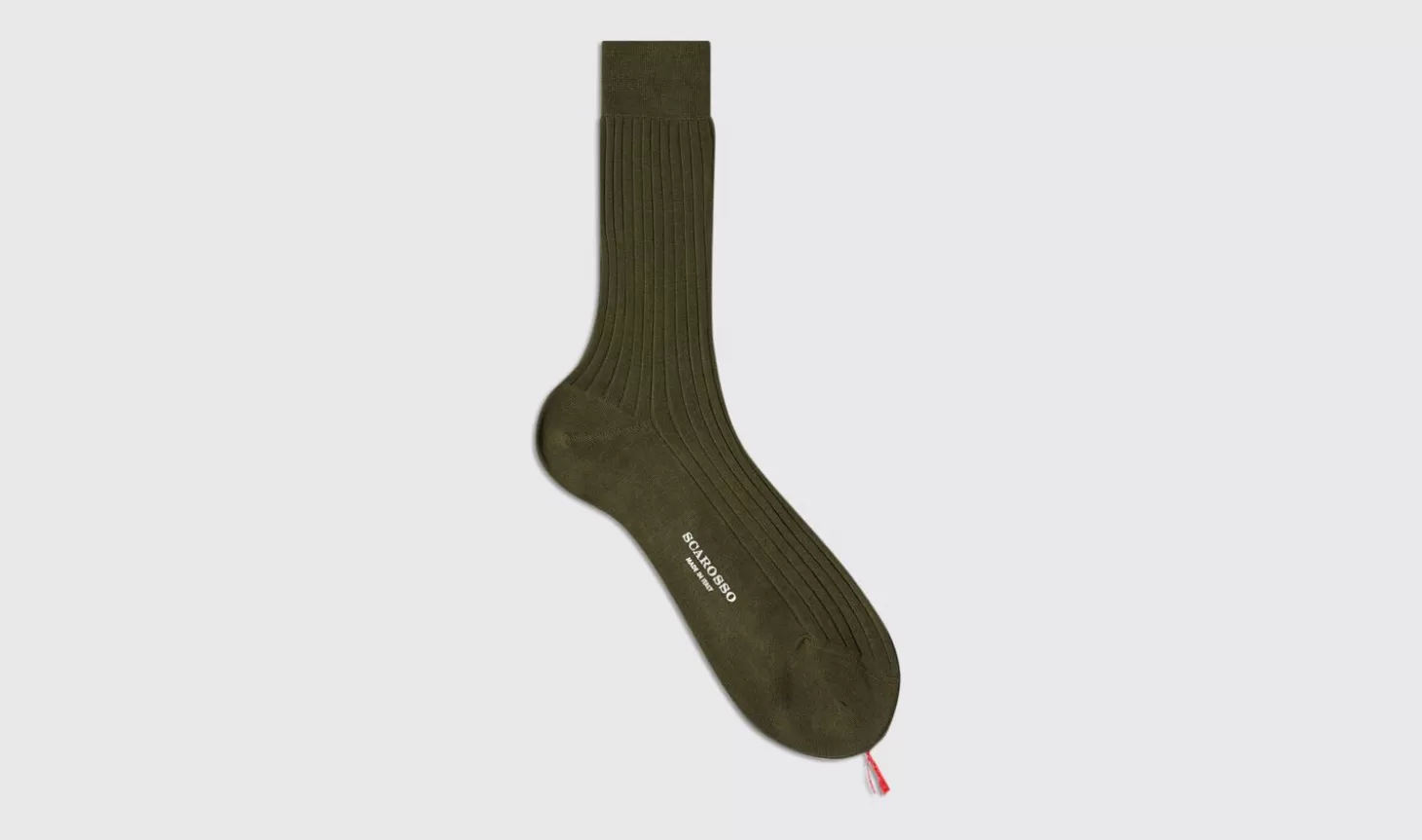 Scarosso Socks-Green Cotton Calf Socks Green - Cotton