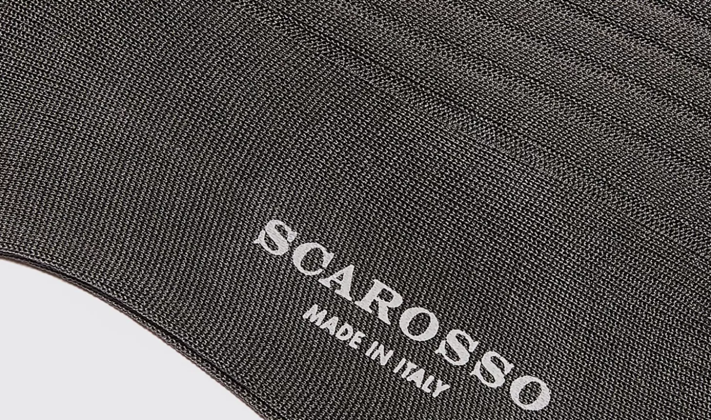 Scarosso Socks-Grey Cotton Calf Socks Grey - Cotton