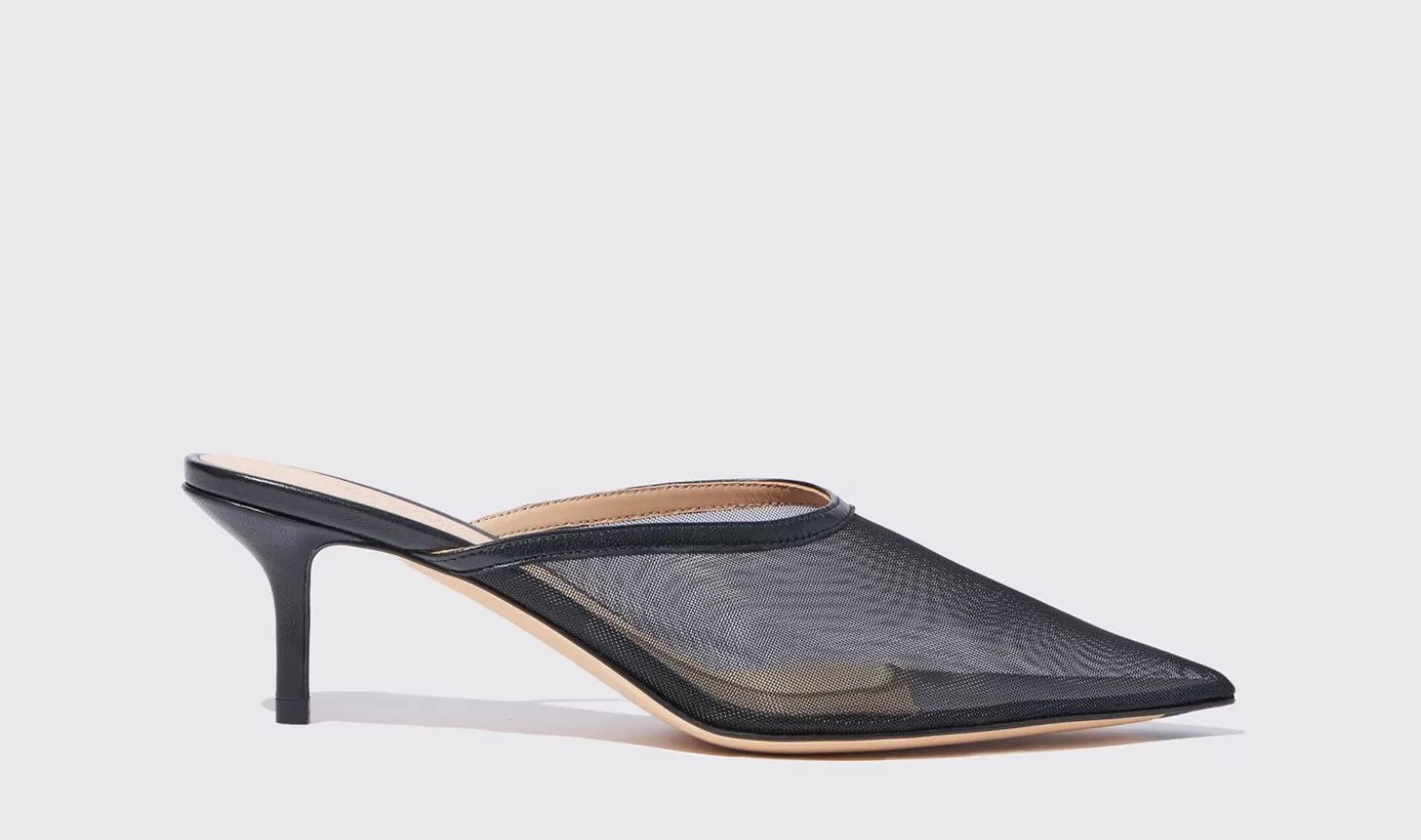 Scarosso Mules-Laura Black Mesh Black - Mesh