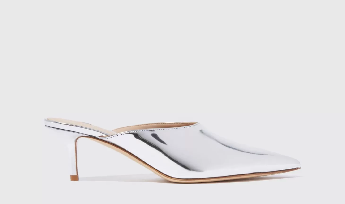 Scarosso Mules-Laura Silver Silver - Laminated