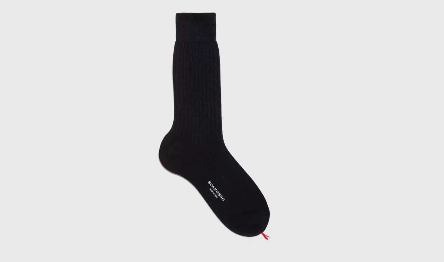 Scarosso Socks-Navy Wool Calf Socks Navy - Wool