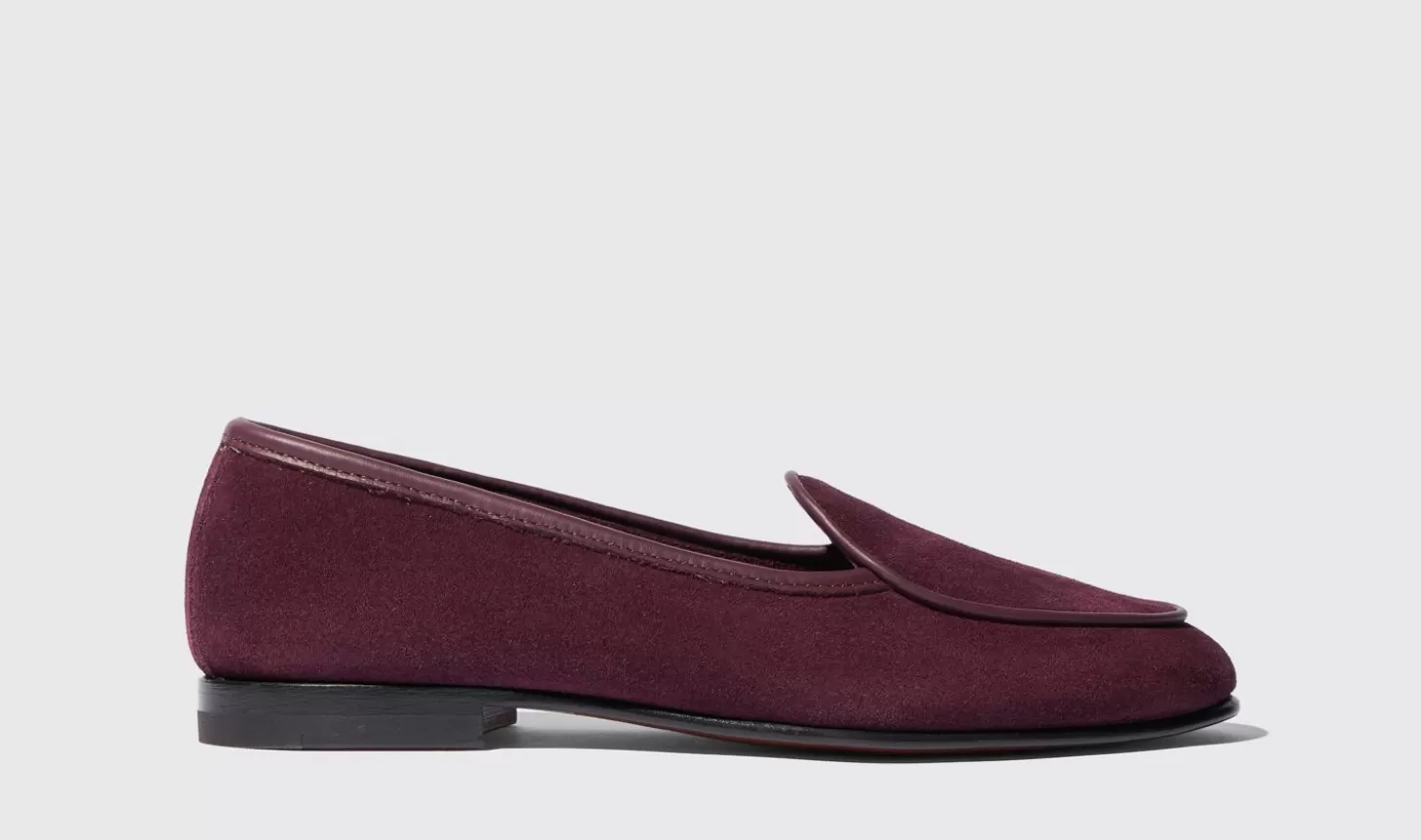 Scarosso Loafers-Nele Red Suede Dark Red - Suede