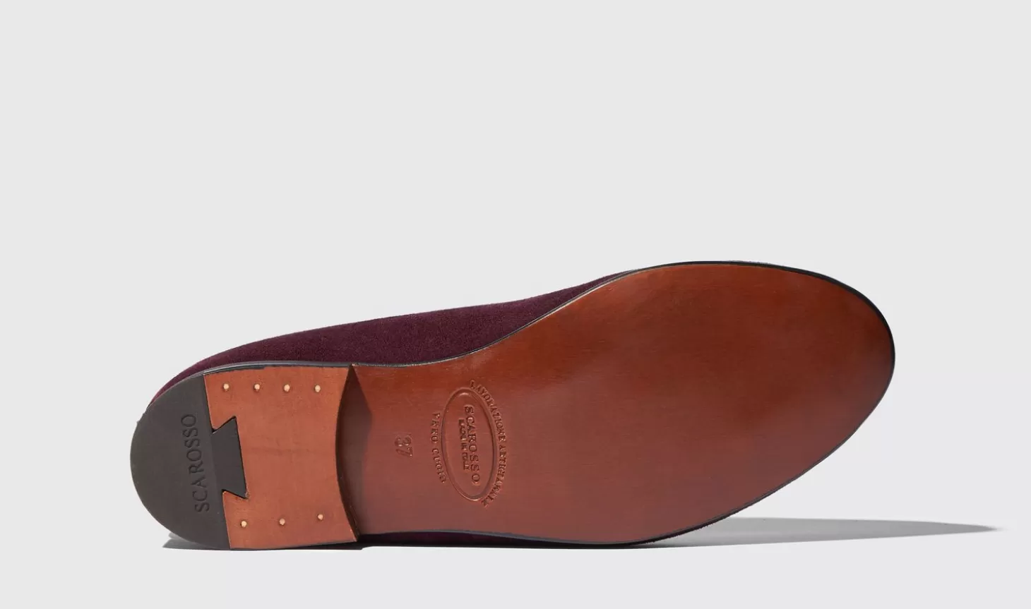 Scarosso Loafers-Nele Red Suede Dark Red - Suede