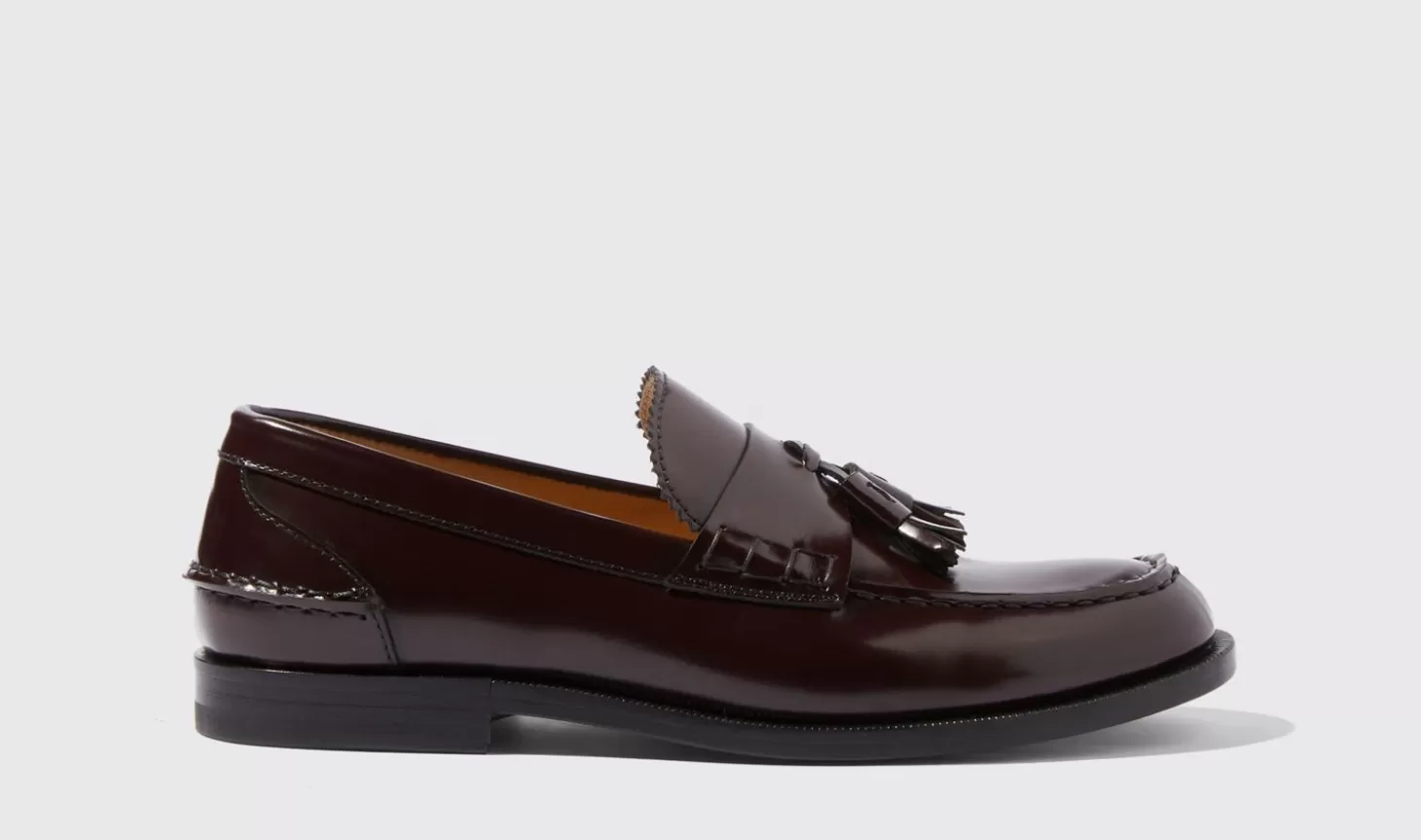 Scarosso Loafers-Ralphine Burgundy Bright Burgundy - Brushed Calf