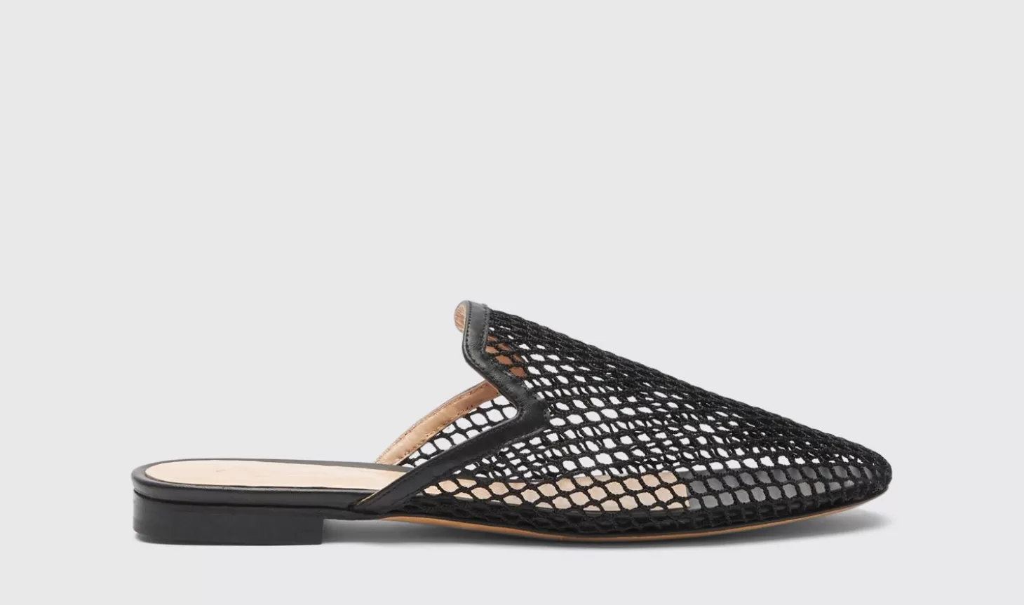 Scarosso Mules-Summer Gio Black - Mesh