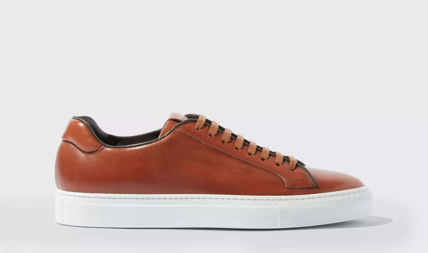 Scarosso Sneakers-Ugo Marrone Hand-Finished Brown - Calf